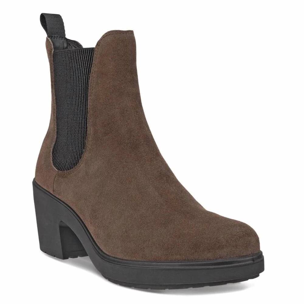 NEW ECCO women's metropole zurich slip-on boot in coffee